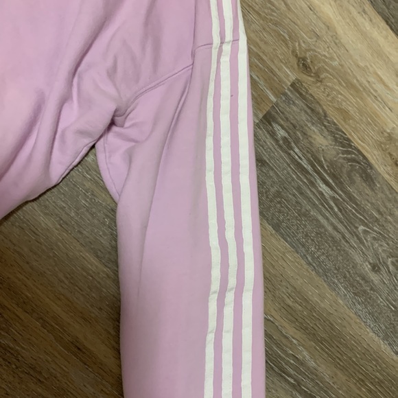 Adidas Original Cropped Purple Hoddie - Picture 2 of 8